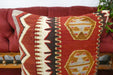Handmade Turkish Kilim Cushion Cover 50 x 50cm with Insert | Original Anatolian Kilim | Organic Cotton Backing | TK26-C733- Rugs Direct 
