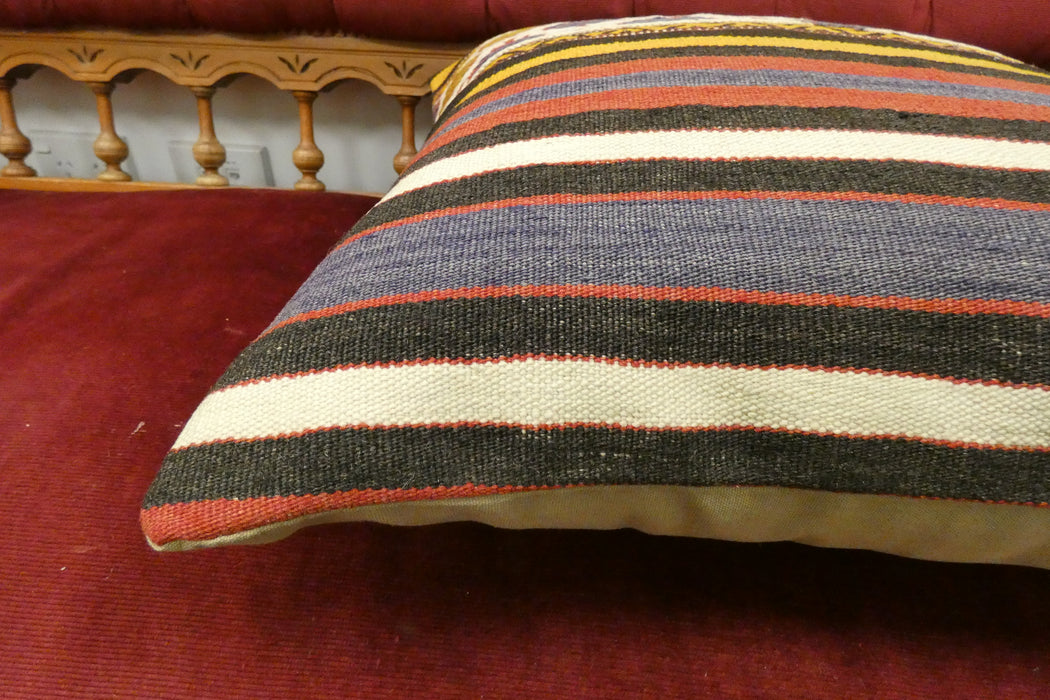 Authentic Handmade Turkish Kilim Cushion 50 x 50cm | Wool Decorative Cushion | Made in Turkey |TK26-C732- Rugs Direct 