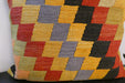Handmade Turkish Kilim Cushion Cover 70 x 70cm with Insert | Original Anatolian Kilim | Organic Cotton Backing | TK26-C751- Rugs Direct 
