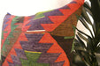 Handmade Turkish Kilim Cushion Cover 70 x 70cm with Insert | Original Anatolian Kilim | Organic Cotton Backing | TK26-C738- Rugs Direct 