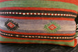 Handmade Turkish Kilim Cushion Cover 70 x 70cm with Insert | Original Anatolian Kilim | Organic Cotton Backing | TK26-C748- Rugs Direct 