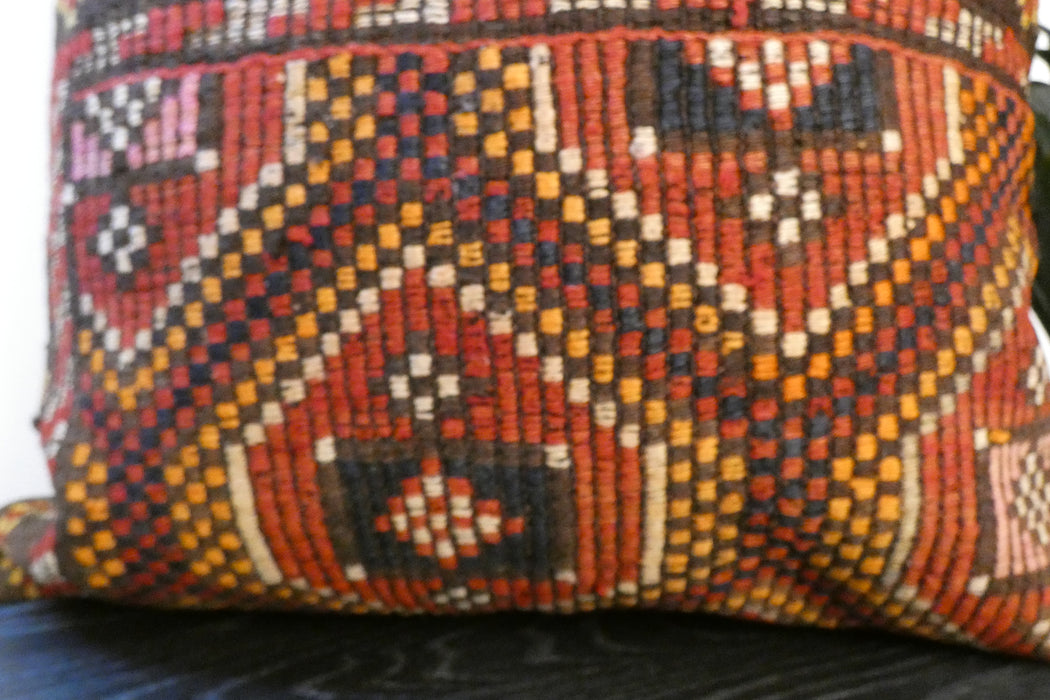 Handmade Turkish Kilim Cushion Cover 70 x 70cm with Insert | Original Anatolian Kilim | Organic Cotton Backing | TK26-C749- Rugs Direct 