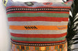 Handmade Turkish Kilim Cushion Cover 70 x 70cm with Insert | Original Anatolian Kilim | Organic Cotton Backing | TK26-C743- Rugs Direct 