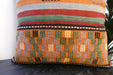 Handmade Turkish Kilim Cushion Cover 70 x 70cm with Insert | Original Anatolian Kilim | Organic Cotton Backing | TK26-C743- Rugs Direct 