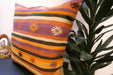Handmade Turkish Kilim Cushion Cover 70 x 70cm with Insert | Original Anatolian Kilim | Organic Cotton Backing | TK26-C752- Rugs Direct 