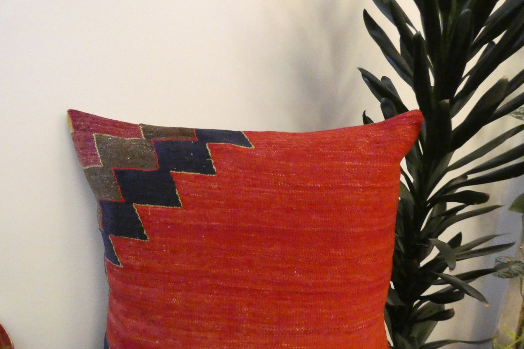 Handmade Turkish Kilim Cushion Cover 70 x 70cm with Insert | Original Anatolian Kilim | Organic Cotton Backing | TK26-C753- Rugs Direct 