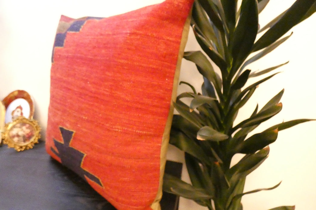 Handmade Turkish Kilim Cushion Cover 70 x 70cm with Insert | Original Anatolian Kilim | Organic Cotton Backing | TK26-C753- Rugs Direct 