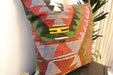 Handmade Turkish Kilim Cushion Cover 70 x 70cm with Insert | Original Anatolian Kilim | Organic Cotton Backing | TK26-C737- Rugs Direct 