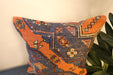 Handmade Turkish Kilim Cushion Cover 40 x 40cm with Insert | Original Anatolian Kilim | Organic Cotton Backing | TK26-C736- Rugs Direct 
