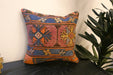Handmade Turkish Kilim Cushion Cover 40 x 40cm with Insert | Original Anatolian Kilim | Organic Cotton Backing | TK26-C764- Rugs Direct 