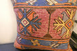 Handmade Turkish Kilim Cushion Cover 40 x 40cm with Insert | Original Anatolian Kilim | Organic Cotton Backing | TK26-C764- Rugs Direct 