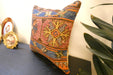Handmade Turkish Kilim Cushion Cover 40 x 40cm with Insert | Original Anatolian Kilim | Organic Cotton Backing | TK26-C764- Rugs Direct 
