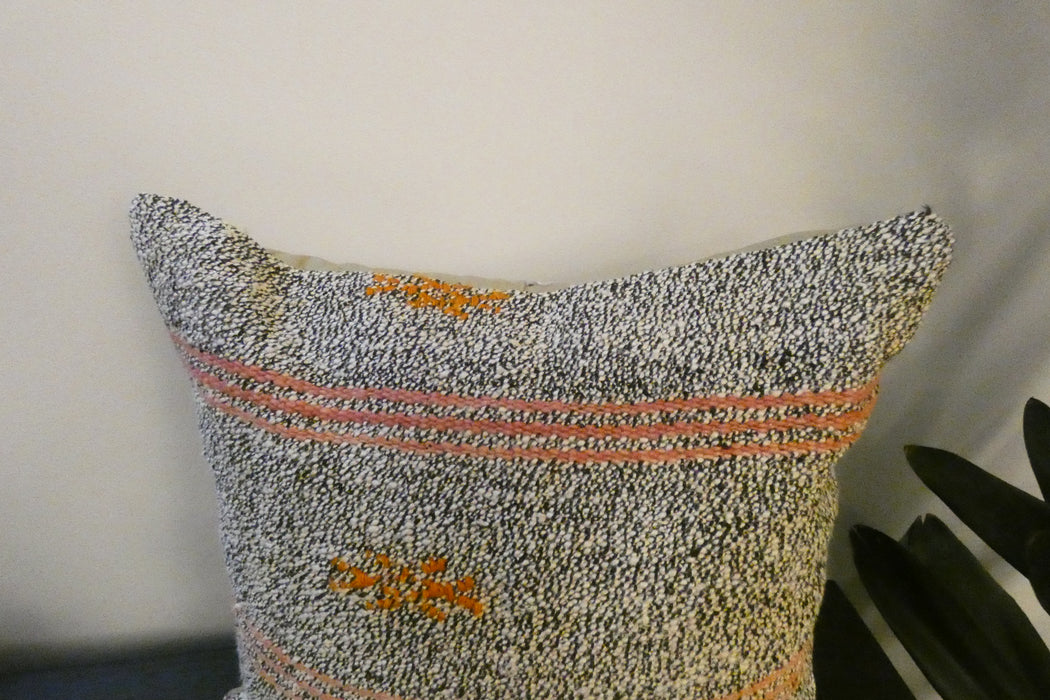 Handmade Turkish Kilim Cushion Cover 40 x 40cm with Insert | Original Anatolian Kilim | Organic Cotton Backing | TK26-C768- Rugs Direct 