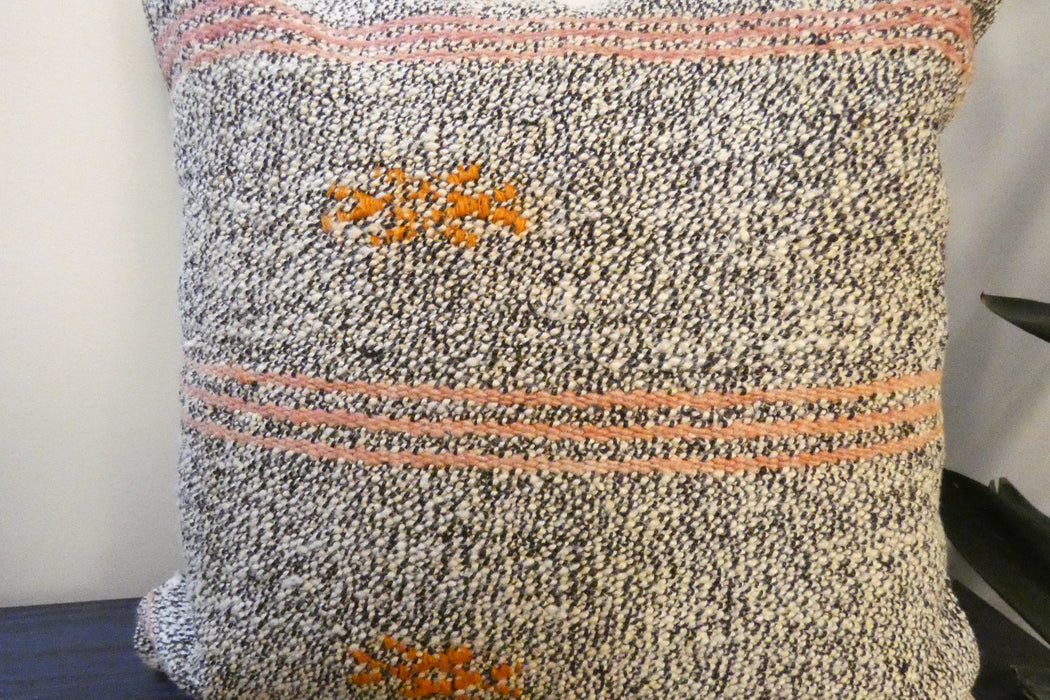 Handmade Turkish Kilim Cushion Cover 40 x 40cm with Insert | Original Anatolian Kilim | Organic Cotton Backing | TK26-C768- Rugs Direct 