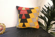 Handmade Turkish Kilim Cushion Cover 40 x 40cm with Insert | Original Anatolian Kilim | Organic Cotton Backing | TK26-C766- Rugs Direct 