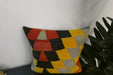 Handmade Turkish Kilim Cushion Cover 40 x 40cm with Insert | Original Anatolian Kilim | Organic Cotton Backing | TK26-C766- Rugs Direct 