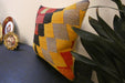 Handmade Turkish Kilim Cushion Cover 40 x 40cm with Insert | Original Anatolian Kilim | Organic Cotton Backing | TK26-C766- Rugs Direct 