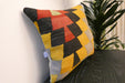 Handmade Turkish Kilim Cushion Cover 40 x 40cm with Insert | Original Anatolian Kilim | Organic Cotton Backing | TK26-C766- Rugs Direct 