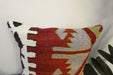 Handmade Turkish Kilim Cushion Cover 40 x 40cm with Insert | Original Anatolian Kilim | Organic Cotton Backing | TK26-C769- Rugs Direct 