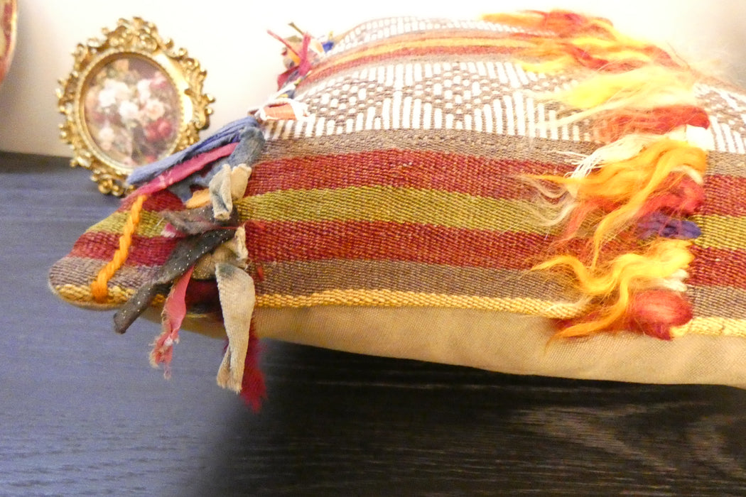Handmade Turkish Kilim Cushion Cover 40 x 40cm with Insert | Original Anatolian Kilim | Organic Cotton Backing | TK26-C781- Rugs Direct 