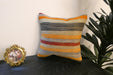 Handmade Turkish Kilim Cushion Cover 40 x 40cm with Insert | Original Anatolian Kilim | Organic Cotton Backing | TK26-C773- Rugs Direct 
