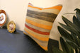 Handmade Turkish Kilim Cushion Cover 40 x 40cm with Insert | Original Anatolian Kilim | Organic Cotton Backing | TK26-C773- Rugs Direct 
