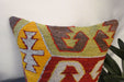 Handmade Turkish Kilim Cushion Cover 40 x 40cm with Insert | Original Anatolian Kilim | Organic Cotton Backing | TK26-C772- Rugs Direct 