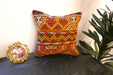 Handmade Turkish Kilim Cushion Cover 40 x 40cm with Insert | Original Anatolian Kilim | Organic Cotton Backing | TK26-C7710- Rugs Direct 