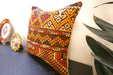 Handmade Turkish Kilim Cushion Cover 40 x 40cm with Insert | Original Anatolian Kilim | Organic Cotton Backing | TK26-C7710- Rugs Direct 