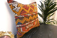 Handmade Turkish Kilim Cushion Cover 40 x 40cm with Insert | Original Anatolian Kilim | Organic Cotton Backing | TK26-C7710- Rugs Direct 