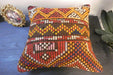 Handmade Turkish Kilim Cushion Cover 40 x 40cm with Insert | Original Anatolian Kilim | Organic Cotton Backing | TK26-C7710- Rugs Direct 