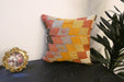 Handmade Turkish Kilim Cushion Cover 40 x 40cm with Insert | Original Anatolian Kilim | Organic Cotton Backing | TK26-C777- Rugs Direct 
