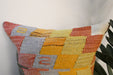 Handmade Turkish Kilim Cushion Cover 40 x 40cm with Insert | Original Anatolian Kilim | Organic Cotton Backing | TK26-C777- Rugs Direct 