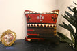 Handmade Turkish Kilim Cushion Cover 40 x 40cm with Insert | Original Anatolian Kilim | Organic Cotton Backing | TK26-C778- Rugs Direct 