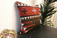 Handmade Turkish Kilim Cushion Cover 40 x 40cm with Insert | Original Anatolian Kilim | Organic Cotton Backing | TK26-C778- Rugs Direct 