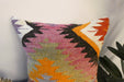 Handmade Turkish Kilim Cushion Cover 40 x 40cm with Insert | Original Anatolian Kilim | Organic Cotton Backing | TK26-C775- Rugs Direct