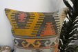 Handmade Turkish Kilim Cushion Cover 70 x 70cm with Insert | Original Anatolian Kilim | Organic Cotton Backing | TK26-C784- Rugs Direct 