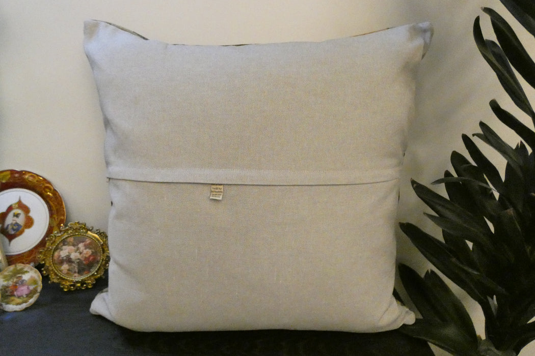 Handmade Turkish Kilim Cushion Cover 70 x 70cm with Insert | Original Anatolian Kilim | Organic Cotton Backing | TK26-C785- Rugs Direct 