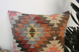 Handmade Turkish Kilim Cushion Cover 70 x 70cm with Insert | Original Anatolian Kilim | Organic Cotton Backing | TK26-C782- Rugs direct 