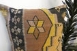 Handmade Turkish Kilim Cushion Cover 70 x 70cm with Insert | Original Anatolian Kilim | Organic Cotton Backing | TK26-C787- Rugs Direct 