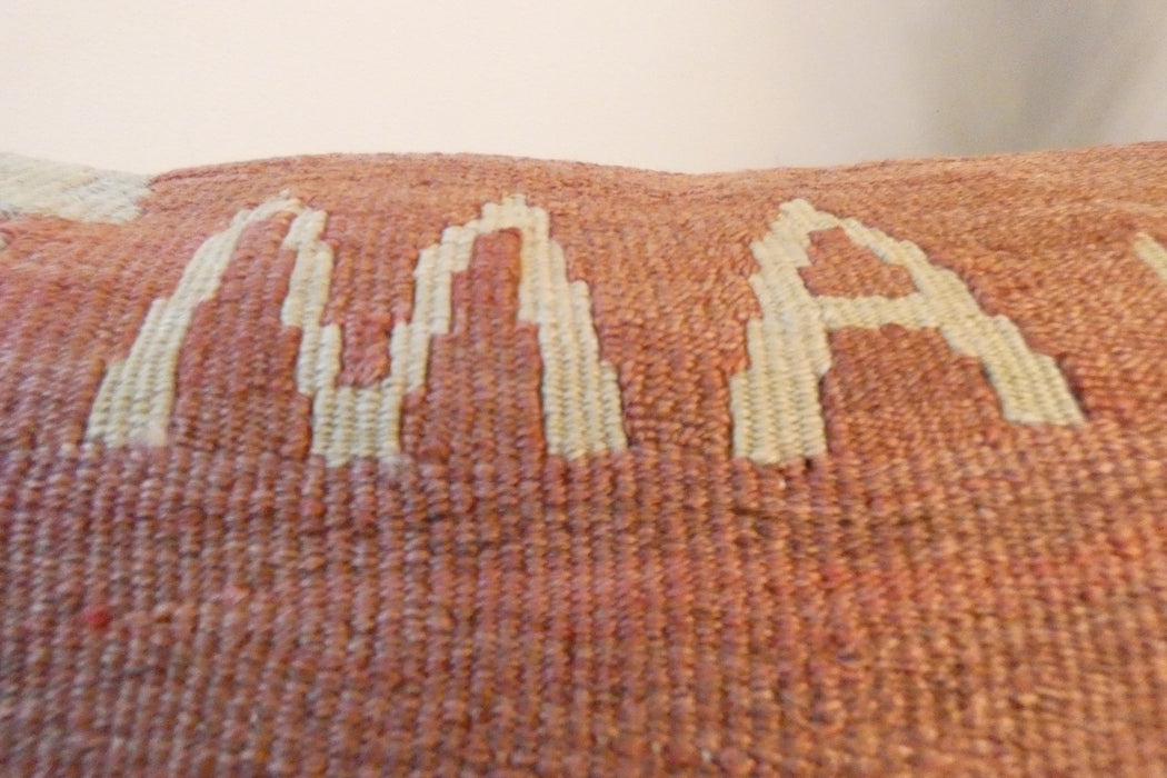 Handmade Turkish Kilim Cushion Cover 70 x 70cm with Insert | Original Anatolian Kilim | Organic Cotton Backing | TK26-C783- Rugs Direct 