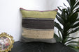 Handmade Turkish Kilim Cushion Cover 40 x 40cm with Insert | Original Anatolian Kilim | Organic Cotton Backing | TK26-C938- Rugs Direct