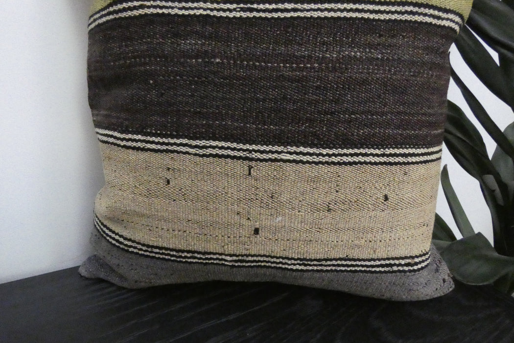 Handmade Turkish Kilim Cushion Cover 40 x 40cm with Insert | Original Anatolian Kilim | Organic Cotton Backing | TK26-C938- Rugs Direct