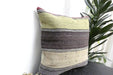 Handmade Turkish Kilim Cushion Cover 40 x 40cm with Insert | Original Anatolian Kilim | Organic Cotton Backing | TK26-C938- Rugs Direct