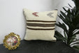 Handmade Turkish Kilim Cushion Cover 40 x 40cm with Insert | Original Anatolian Kilim | Organic Cotton Backing | TK26-C937-Rugs Direct