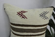 Handmade Turkish Kilim Cushion Cover 40 x 40cm with Insert | Original Anatolian Kilim | Organic Cotton Backing | TK26-C937-Rugs Direct