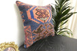 Handmade Turkish Kilim Cushion Cover 40 x 40cm with Insert | Original Anatolian Kilim | Organic Cotton Backing | TK26-C934- Rugs Direct 