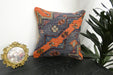 Handmade Turkish Kilim Cushion Cover 40 x 40cm with Insert | Original Anatolian Kilim | Organic Cotton Backing | TK26-C943- Rugs Direct 