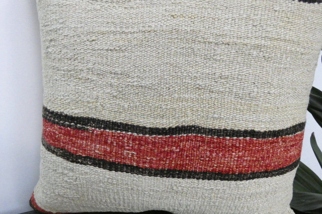 Handmade Turkish Kilim Cushion Cover 40 x 40cm with Insert | Original Anatolian Kilim | Organic Cotton Backing | TK26-C932- Rugs Direct 