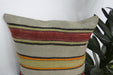 Handmade Turkish Kilim Cushion Cover 40 x 40cm with Insert | Original Anatolian Kilim | Organic Cotton Backing | TK26-C940- Rugs Direct 